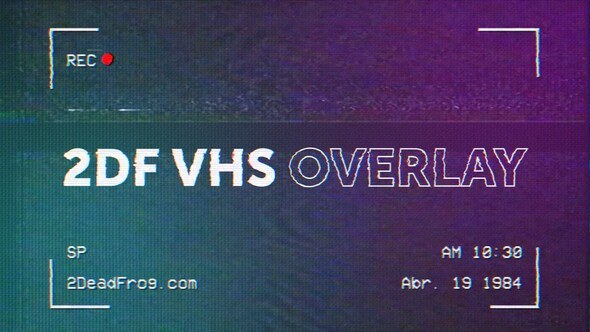 Videohive 2DF VHS Overlay Elements template preview