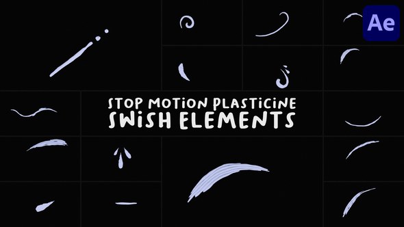 Videohive Stop Motion Plasticine Swish Elements for After Effects Elements template preview