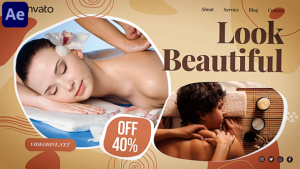 Videohive Spa Saloon and Cosmetics Slideshow Video Displays template preview