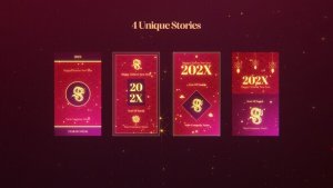Videohive Chinese New Year Social Posts Video Displays template preview