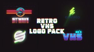 Videohive Retro VHS Logo Pack Logo Stings template preview