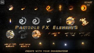 Particle FX Elements Video Displays template preview