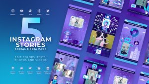 Videohive AI Chatbot Vertical Reel вЂ“ Artificial Intelligence Agent AI Promo Product Promo template preview
