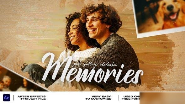 Videohive Memories - Photo Gallery Slideshow Openers template preview