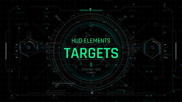 Videohive HUD Elements Targets Elements template preview