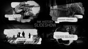 Videohive Ink History Slideshow Video Displays template preview