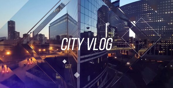Videohive City Vlog Video Displays template preview