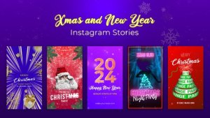Videohive Christmas and New Year Stories 49902605 Product Promo template preview