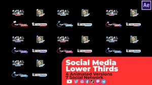Videohive Social Media Lower Thirds v2 Elements template preview