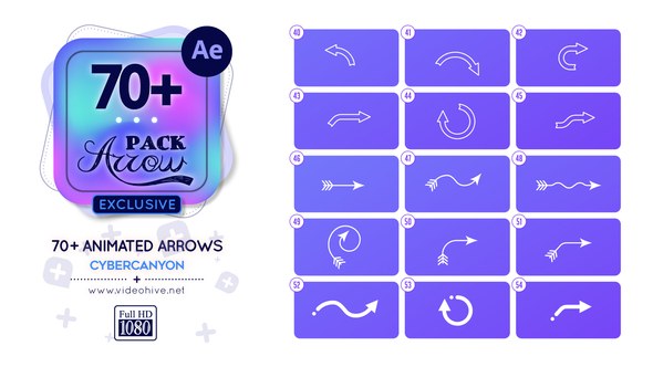 Videohive Arrow Pack After Effects Elements template preview