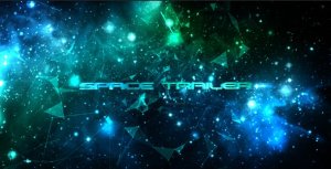Space Trailer Video Displays template preview