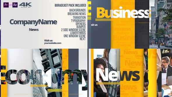 Multi Functional Broadcast Pack Video Displays template preview