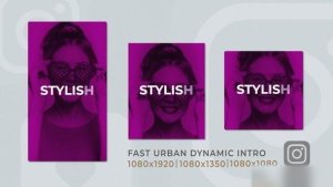 Videohive Instagram Fast Urban Dynamic Intro Openers template preview