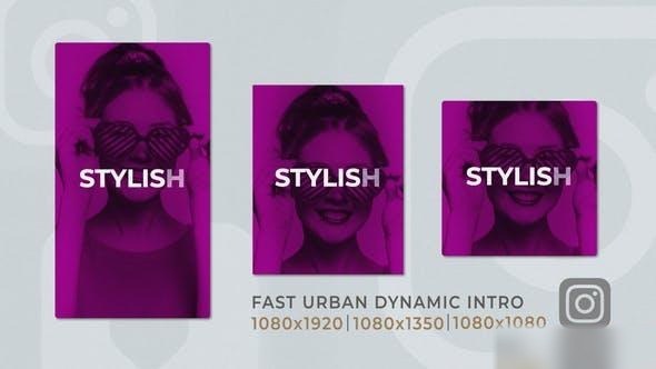 Videohive Instagram Fast Urban Dynamic Intro Openers template preview