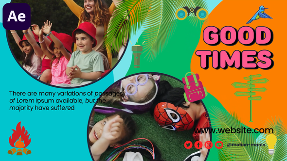 Videohive Summer Camp Promo 45639650 Elements template preview