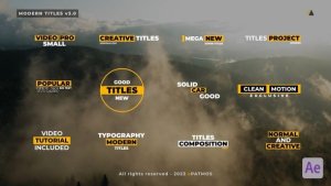 Videohive Modern Titles v3.0 | After Effects Titles template preview