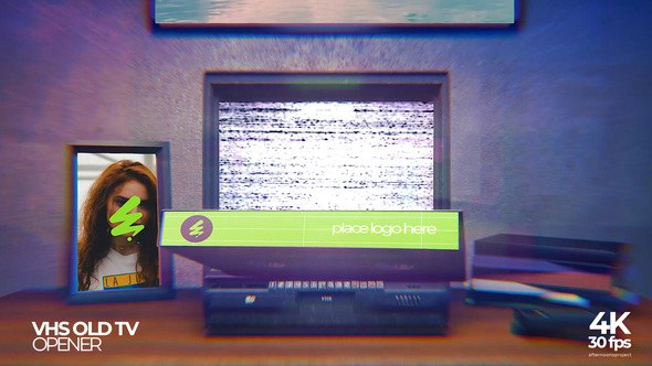 Videohive VHS Old TV Opener Openers template preview