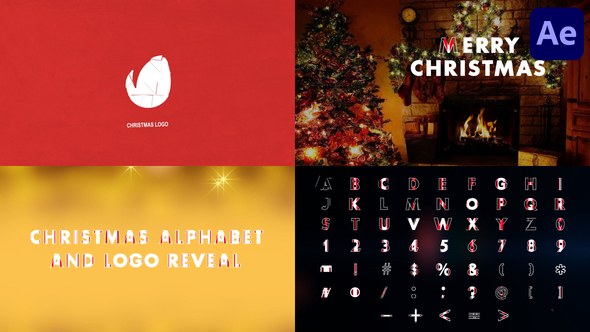Videohive Christmas Alphabet And Logo for After Effects Elements template preview
