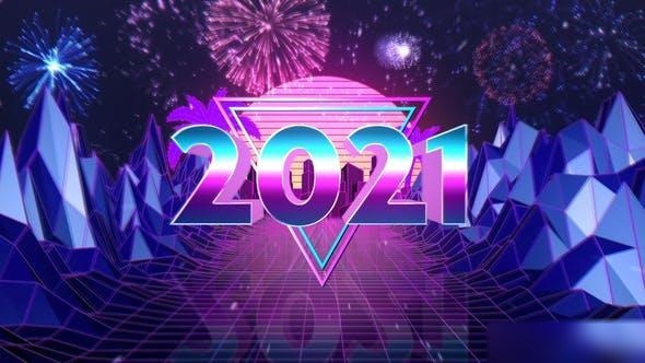 Videohive New Year Countdown - Retro Style Openers template preview