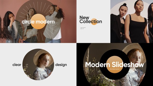 Videohive Circle Modern Video Slideshow Openers template preview