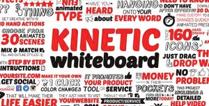 Kinetic Whiteboard - After Effects Project (Videohive) Openers template preview