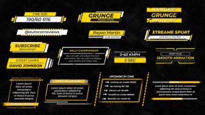 Videohive Grunge Rough Titles Pack Titles template preview