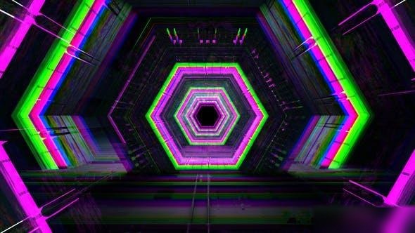 Videohive Tunnel Glitch Logo Logo Stings template preview