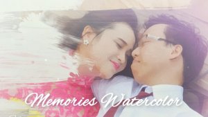 Videohive Memories Watercolor Video Displays template preview