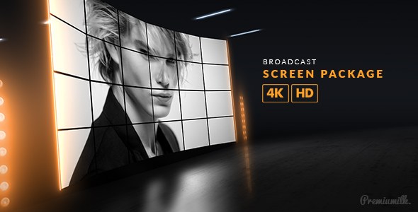Broadcast Screen Package Video Displays template preview