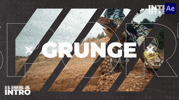 Videohive Grunge Intro Logo Logo Stings template preview
