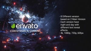 4k Magical Christmas Opener 2 Video Displays template preview