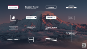 Minimal Art Titles Video Displays template preview
