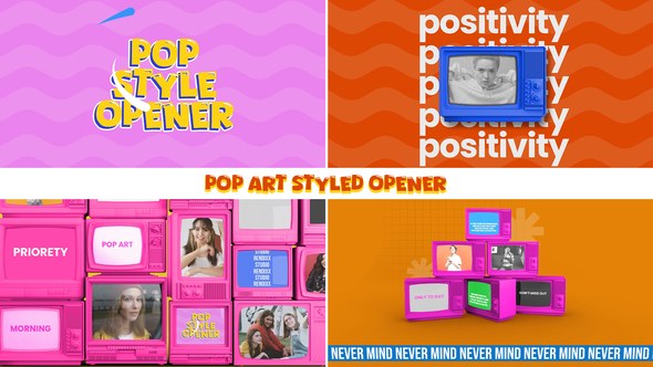 Videohive POP Art Styled Opener Openers template preview