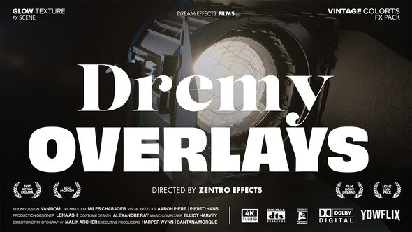 Videohive Film Dreamy Light Leak Color Overlays For After Effects Elements template preview