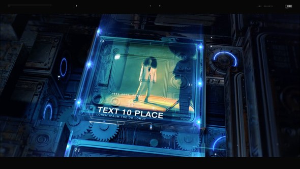 Videohive Rusty Ancient Technology Video Displays template preview