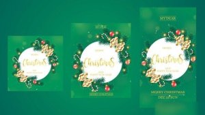Videohive Merry Christmas Instagram Openers template preview