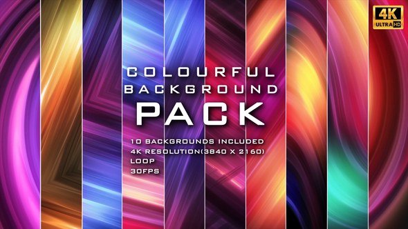 Videohive Colorful Background Pack Elements template preview