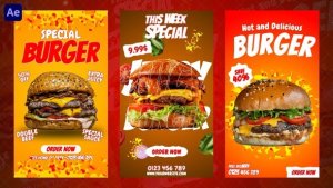 Videohive Burger Instagram Reels 59314090 Product Promo template preview
