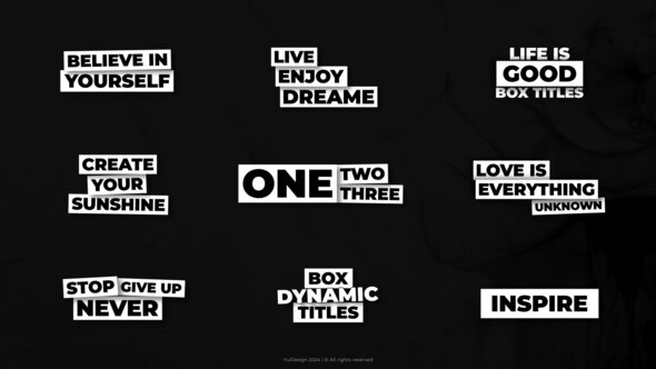Videohive Dynamic Box Titles | After Effects Titles template preview