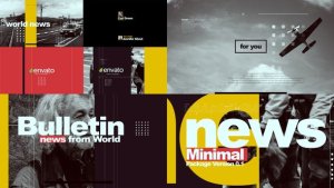 Videohive Minimal News Pack V1 Broadcast-packages template preview