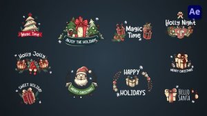 Videohive New Year Christmas titles [After Effects] Titles template preview