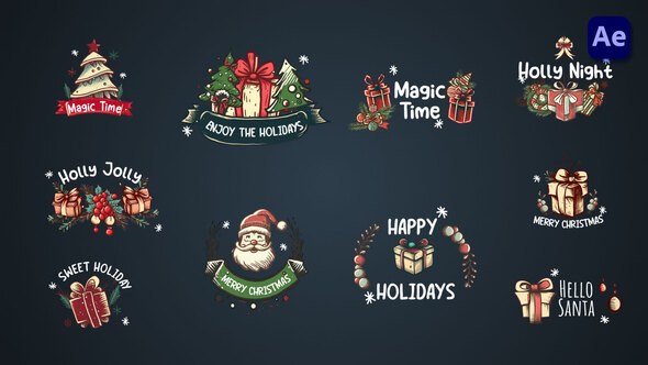 Videohive New Year Christmas titles [After Effects] Titles template preview