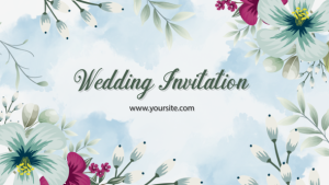Videohive Romantic Wedding Invitation Video Displays template preview