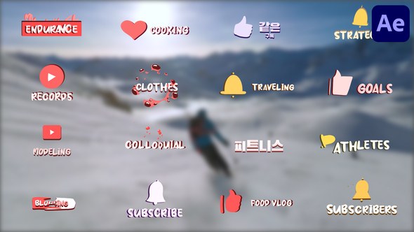 Videohive Subscribers Titles for After Effects Titles template preview