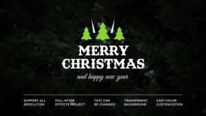 Christmas Titles Video Displays template preview