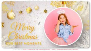 Merry Christmas Light Opener Video Displays template preview
