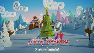 Christmas & New Year Logo Video Displays template preview