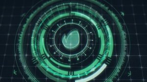 Futuristic HUD Logo Reveal Video Displays template preview
