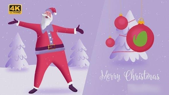 Videohive Christmas Santa Claus Openers template preview