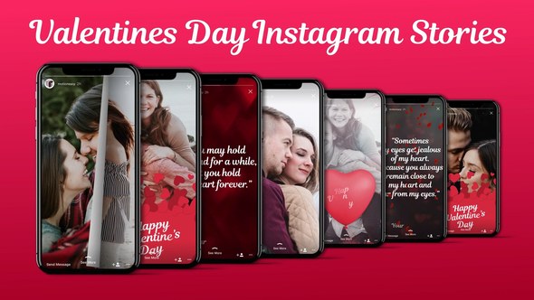 Love Instagram Stories Video Displays template preview